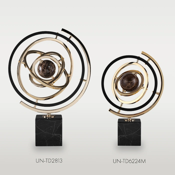 DEKORACJA UNIVERSE metalowo marmurowa w stylu klasycznym DEKORACJA UNIVERSE metalowo marmurowa w stylu klasycznym