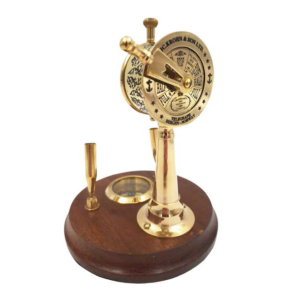 ZESTAW BIURKOWY ze stojakiem na długopisy, ozdobny telegraf oraz kompas, klasyczny styl, wyjątkowy ZESTAW BIURKOWY ze stojakiem na długopisy, ozdobny telegraf oraz kompas, klasyczny styl, wyjątkowy