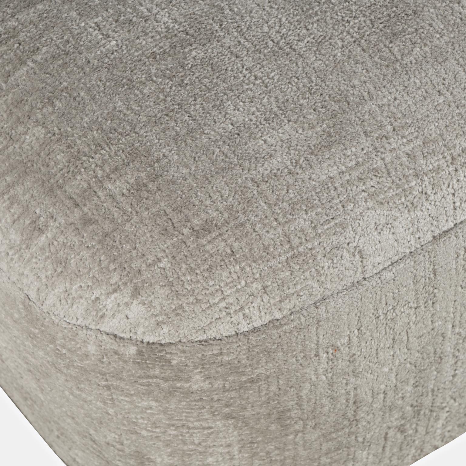 FOTEL OBROTOWY tapicerowany, szaro-beżowy, wysoka jakość, nowoczesny styl, do salonu