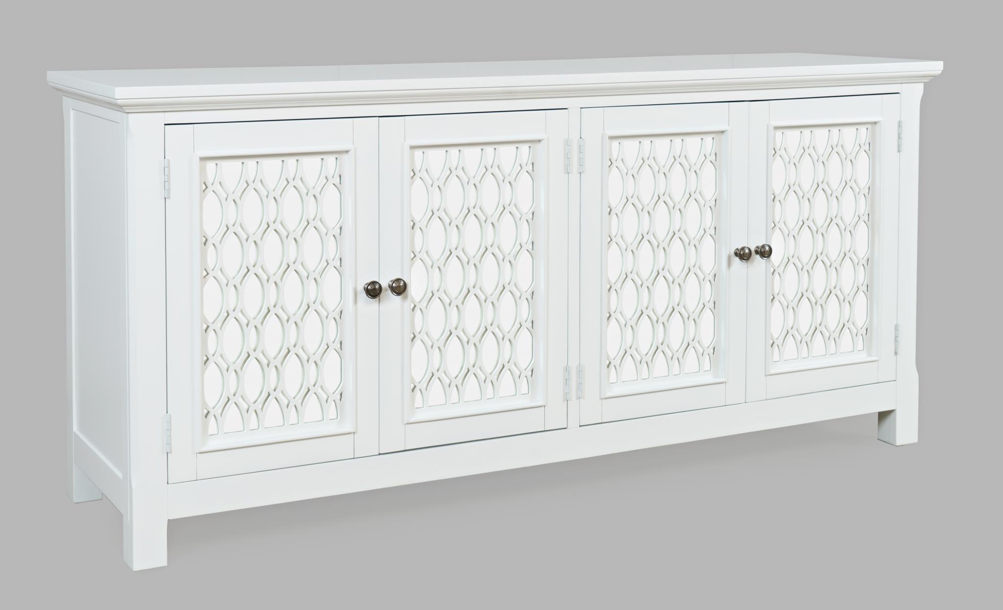 KOMODA biała z lustrzanymi drzwiami wykończonymi ozdobnymi szprosami, z drewna akacji, nietuzinkowy design, styl ekletyczny KOMODA biała z lustrzanymi drzwiami wykończonymi ozdobnymi szprosami, z drewna akacji, nietuzinkowy design, styl ekletyczny