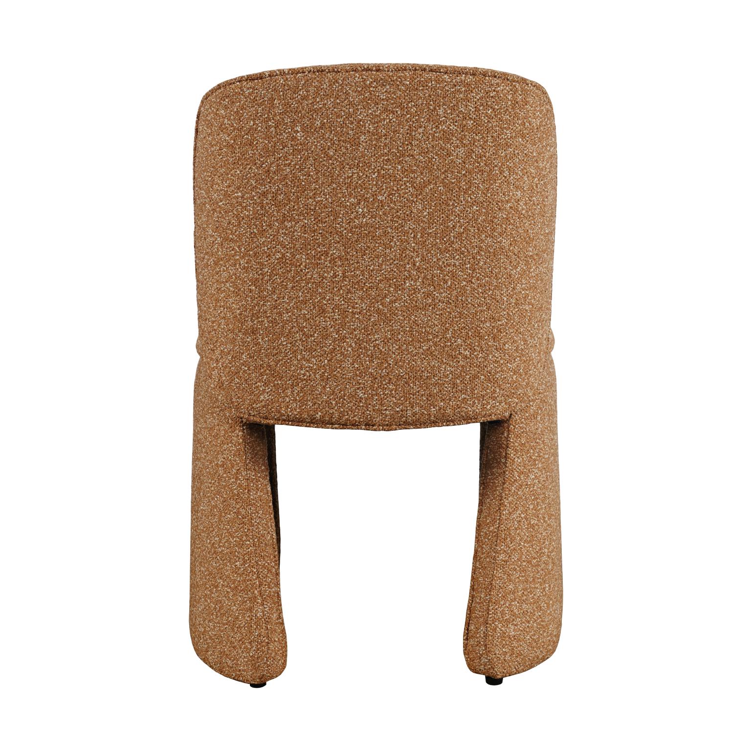 KRZESŁO tapicerowane, w stylu Mid-Century Modern, w całości pokryte materiałem, ceglasta pomarańcza z dodatkiem szarości, luksusowa tapicerka, ponadczasowy, komfortowy KRZESŁO tapicerowane, w stylu Mid-Century Modern, w całości pokryte materiałem, ceglasta pomarańcza z dodatkiem szarości, luksusowa tapicerka, ponadczasowy, komfortowy