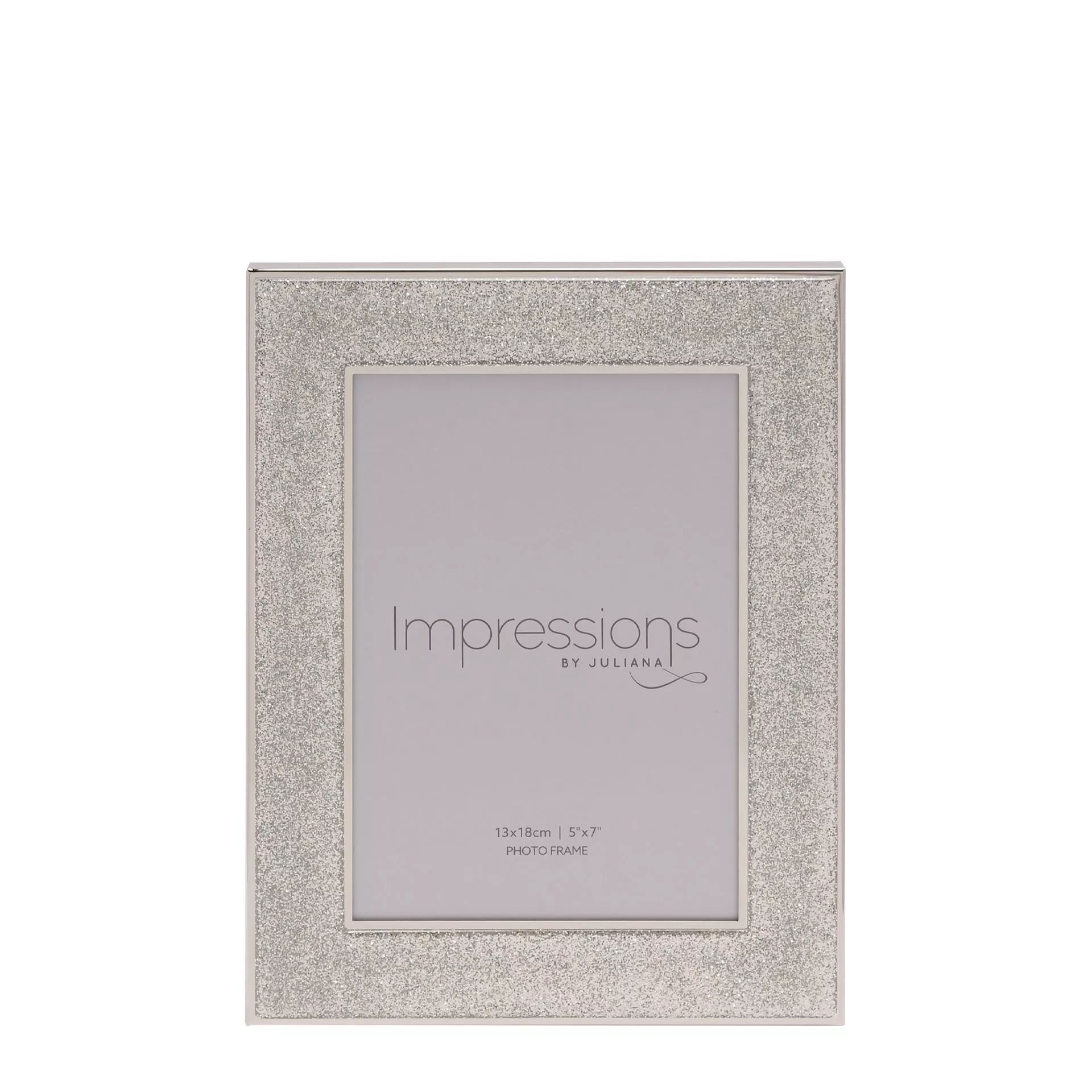 RAMKA NA ZDJĘCIE srebrna, brokatowa rama, nowoczesny styl glamour 5x7 RAMKA NA ZDJĘCIE srebrna, brokatowa rama, nowoczesny styl glamour 5x7