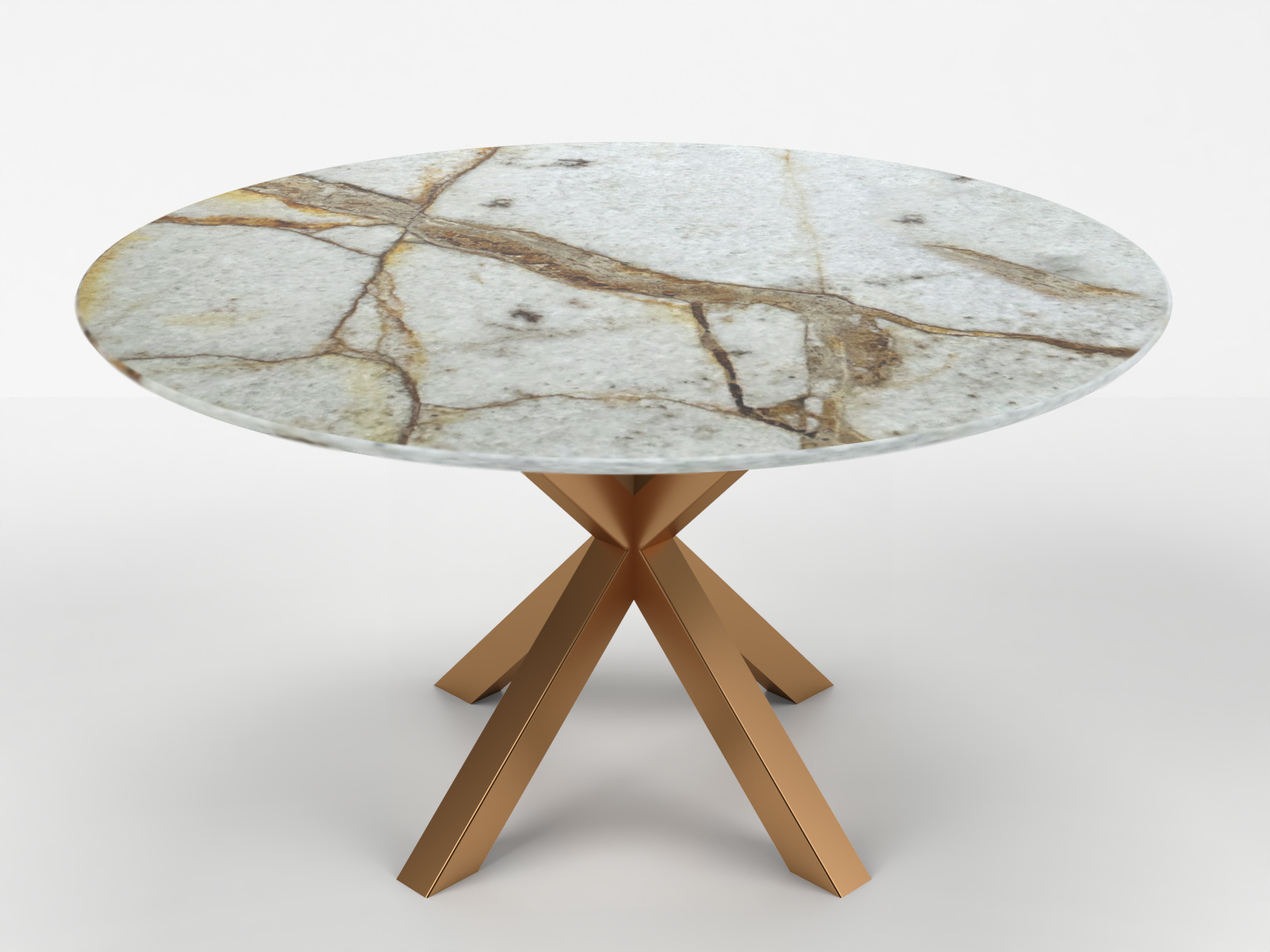 STÓŁ JADALNIANY Luca Natural z okrągłym lub kwadratowym blatem z kwarcytu i stalową podstawą, nowoczesny styl, ręczne wykonanie, designerski STÓŁ JADALNIANY Luca Natural z okrągłym lub kwadratowym blatem z kwarcytu i stalową podstawą, nowoczesny styl, ręczne wykonanie, designerski