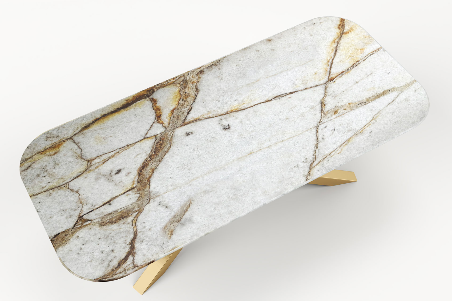 STÓŁ JADALNIANY Luca Natural z prosotkątnym blatem z kwarcytu i stalową podstawą, nowoczesny styl, ręczne wykonanie, stylowy STÓŁ JADALNIANY Luca Natural z prosotkątnym blatem z kwarcytu i stalową podstawą, nowoczesny styl, ręczne wykonanie, stylowy