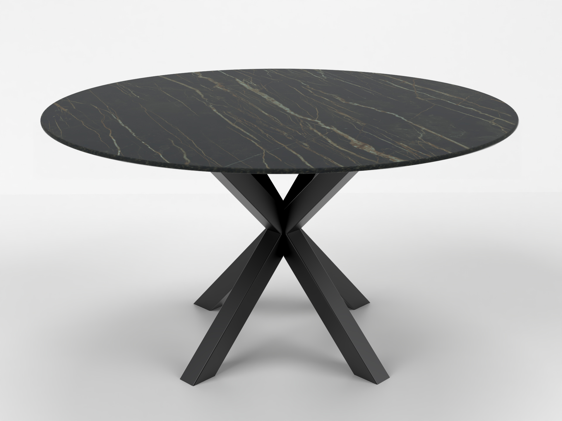 STÓŁ JADALNIANY Luca z okrągłm lub kwadratowym blatem ze spieku kwarcowego i stalową podstawą, nowoczesny styl, ręczne wykonanie, do salonu STÓŁ JADALNIANY Luca z okrągłm lub kwadratowym blatem ze spieku kwarcowego i stalową podstawą, nowoczesny styl, ręczne wykonanie, do salonu