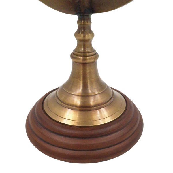 FIGURKA DEKORACYJNA, metalowa, złote pierścienie, klasyczna forma, eleganckie wykończenie 5