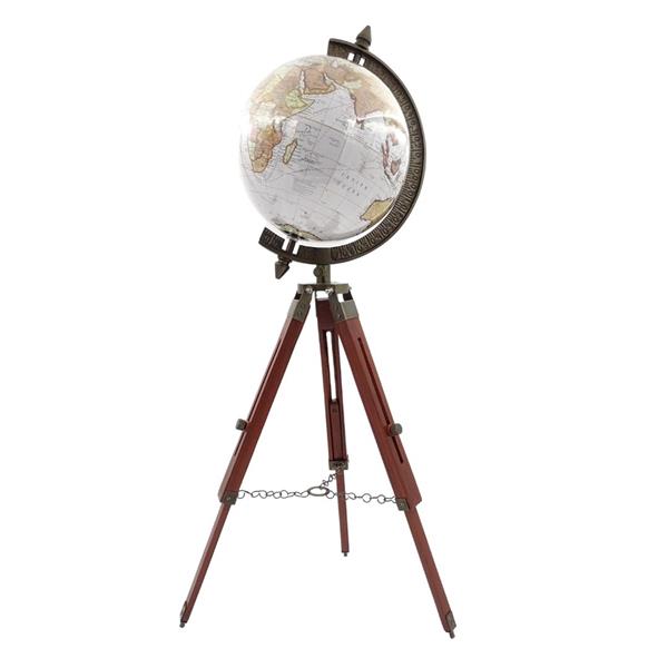 GLOBUS STOJĄCY, elegancka dekoracja, wielokolorowa mapa świata1