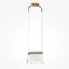 LAMPA WISZĄCA, designerska oprawa, przezroczysty szklany klosz, elegancka i ponadczasowa