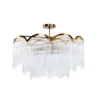 LAMPA WISZĄCA, designerski żyrandol, złote wykończenie, elegancka dekoracja