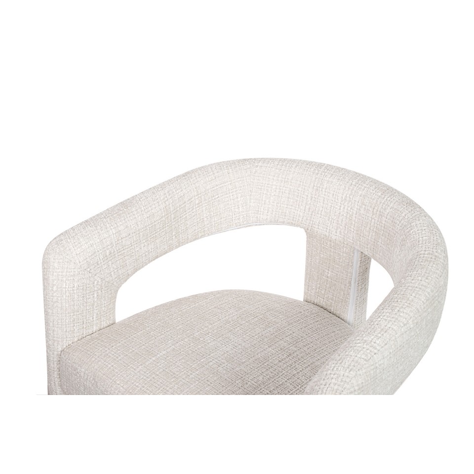 KRZESŁO BAROWE, białe, eleganckie, ponadczasowe, komfortowe, klasyczne 3