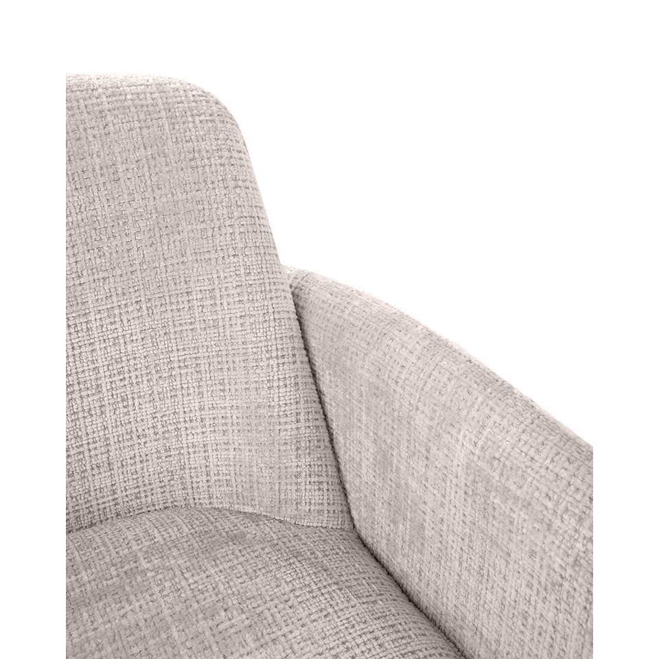 KRZESŁO, harmonijna forma, beżowe, designerskie, komfortowe, subtelne 3