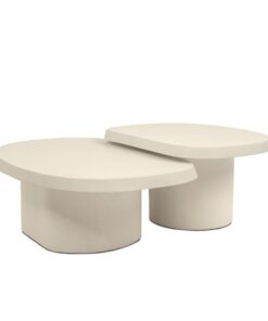 ZESTAW STOLIKÓW KAWOWYCH, dekoracyjny, beżowy, minimalistyczny, funkcjonalny, elegancki, kompaktowy
