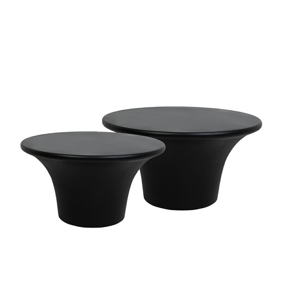 ZESTAW STOLIKÓW KAWOWYCH, matowe wykończenie, minimalistyczny styl