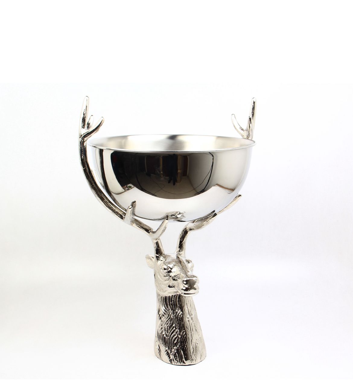 MISA, srebrna, w kształcie jelenia, duża, styl nowoczesny glamour, wyjątkowa