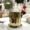 POJEMNIK NA LÓD-COOLER złoty, metalowy, klasyczny design, piękny