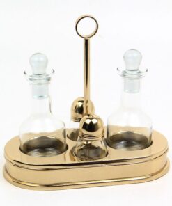 PRZYPRAWNIK zestaw pojemników na stół, złoty, nowoczesny design