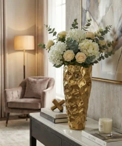 WAZON złoty, nieregularny kształt, ponadczasowy design