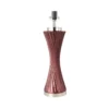 LAMPA-STOLOWA-z-fioletowa-szklana-podstawa-bialy-lniany-abazur-srebrne-metalowe-detale-premium