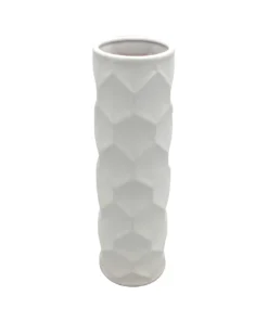 WAZON-ceramiczny-okragly-bialy-geometryczny-szesciokatny-wzor-na-powierzchni-piekny