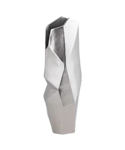 WAZON-dekoracyjny-aluminiowy-geometryczna-forma-srebrne-wykonczenie